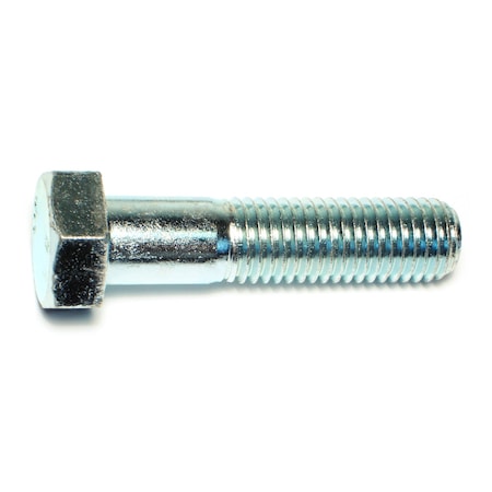 Midwest Fastener Class 8.8, M18-2.50 Hex Head Cap Screw, Zinc Plated Steel, 75 mm L, 2 PK 73486